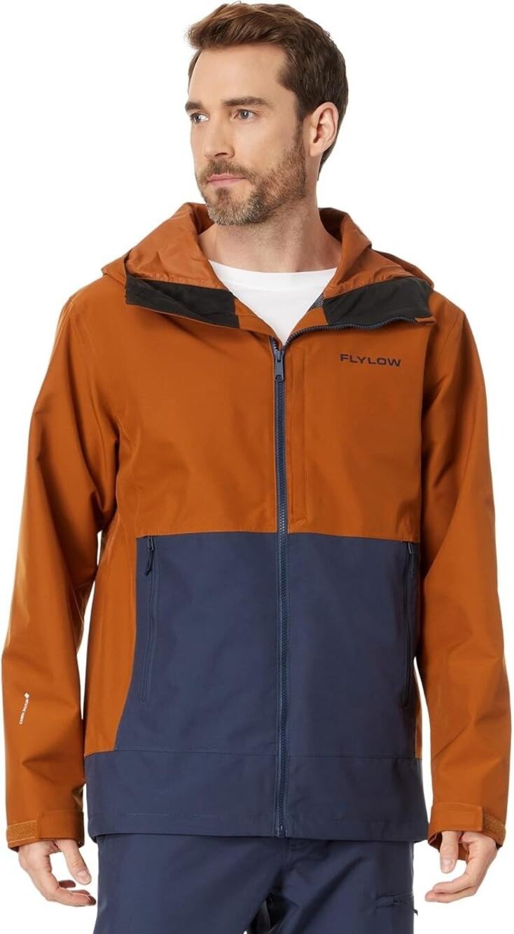 Flylow Men's Small Copper Night Patrol Shell Ski Snowboard Winter Jacket O6-2